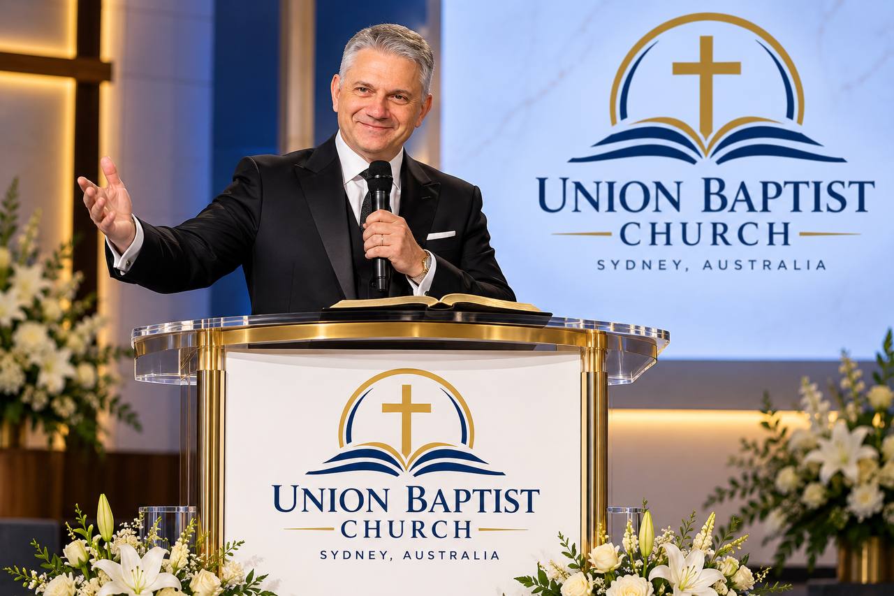 Rev. Bignardi preaching at Union Baptist Church